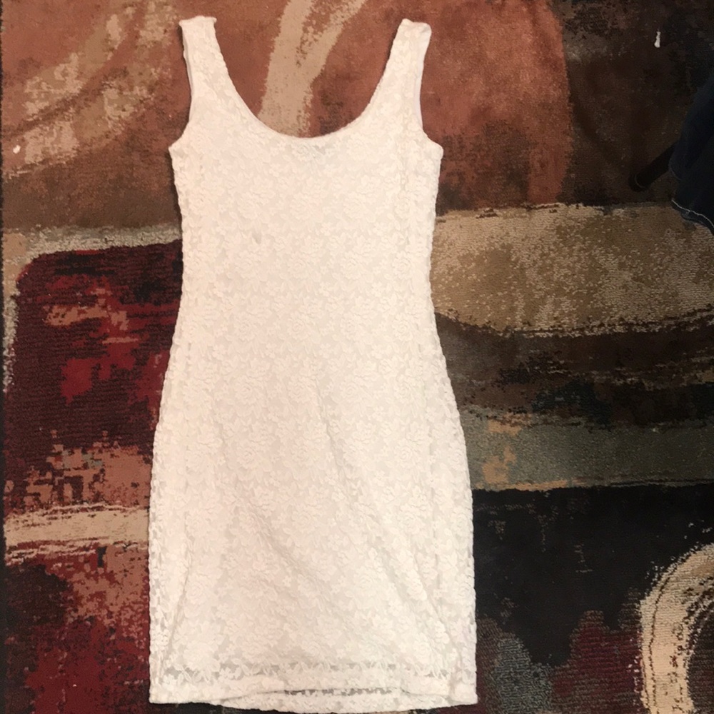 White lace dress